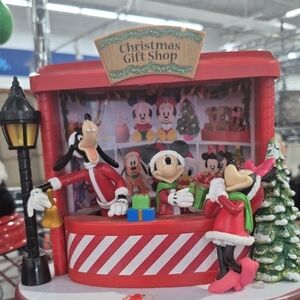 Disney Christmas Gift Shop Playset